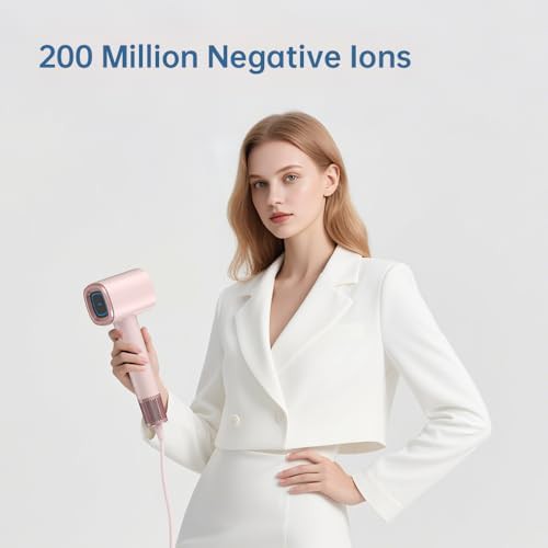 Pink ionic quiet travel hair dryer — photo 3