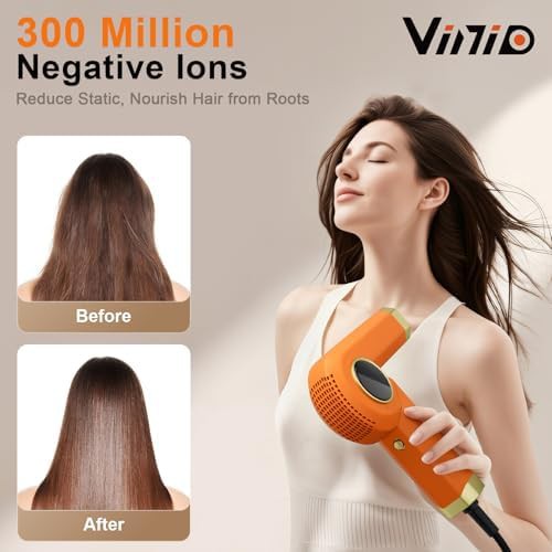 High speed hair dryer with detachable comb — photo 3