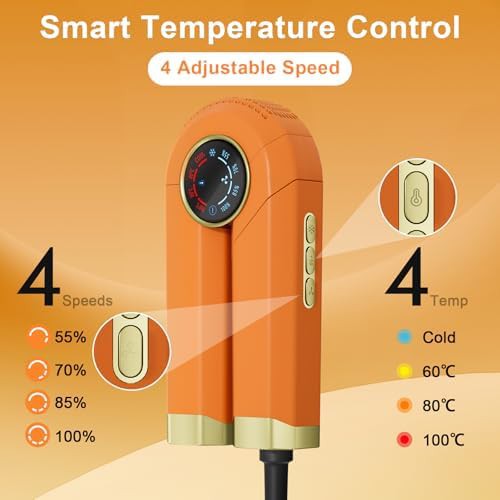 High speed hair dryer with detachable comb — photo 4