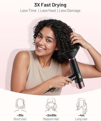 Black dual voltage travel ionic dryer — photo 3