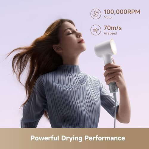Mini white high speed hair dryer — photo 4
