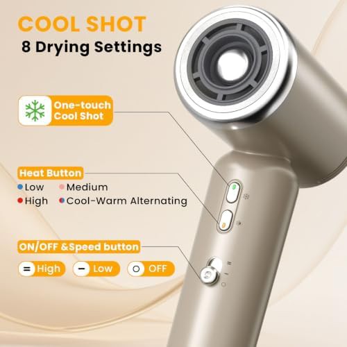 High Speed Mini Travel Dryer in Gold — photo 5