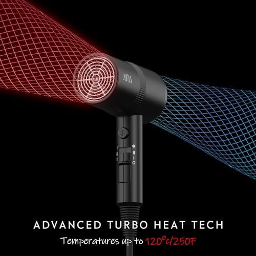 Black Ceramic Dryer with Comb Attachment — photo 4