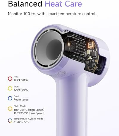 Laifen Air purple travel hair dryer — photo 4