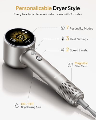 Space titanium portable ionic hair dryer — photo 5