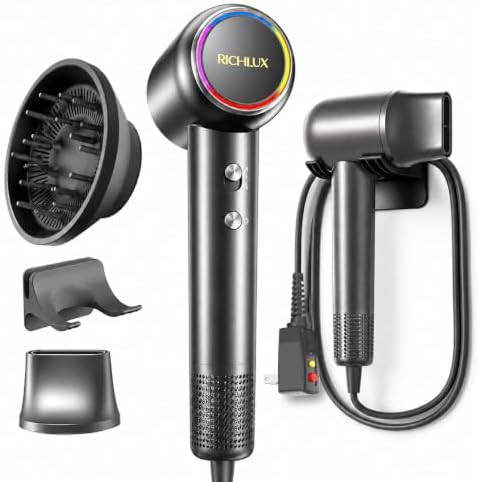Portable high speed ionic hair dryer