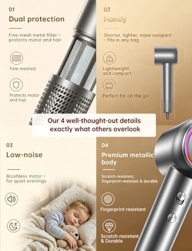 Portable high speed ionic hair dryer — photo 4