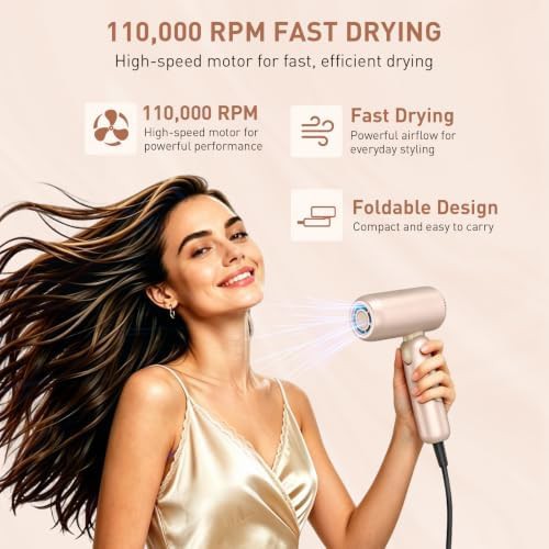 Dual voltage foldable travel hair dryer — photo 3