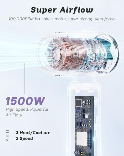 Dual Voltage High Speed Ionic Travel Dryer — photo 5