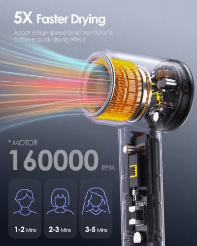 Travel size 160000 RPM ionic dryer — photo 3