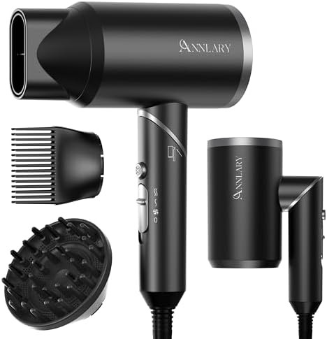Portable ionic dryer for curly hair